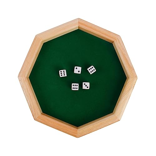 Abaodam 2 Sätze Weinkampfspielzeug Trinkspielwürfel Pub-Brettspiel gruppenspiele unterhaltungsspiele Geschenkidee Brettspiel aus Holz Brettspiele hölzern Green von Abaodam