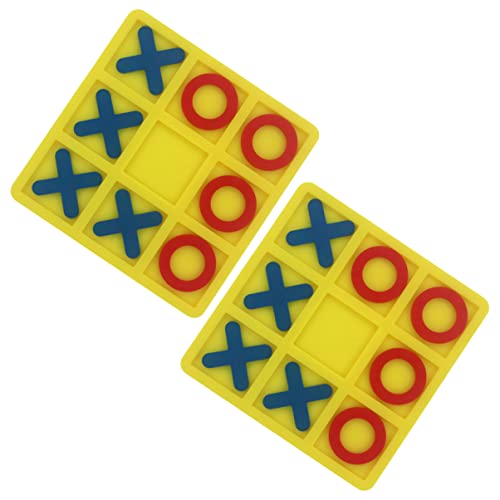 Abaodam 2 Sätze xo Schach pädagogisches Schach-Brettspiel- interaktives Interactive Toys Schachbrett interaktives Puzzlespiel- lustiges Schachspiel von Abaodam