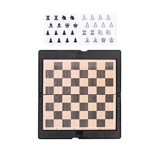 Abaodam 2 Satz Internationales Schach Magnete Kette Schachbrett Spiele Reiseschach Magnetisches Schach Magnetschach Spielbrett Bildungsspielzeug Partyschach Faltschach Plastik Black von Abaodam