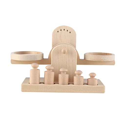 Abaodam 2 Sets Holzwaage Waage Spielzeug Für Kinder Holzwaage Spielzeug Holzwaage Spielzeug Lernwaage Spielzeug Kinder Lernspielzeug Kinderwaage Spielzeug Lernspielzeug von Abaodam