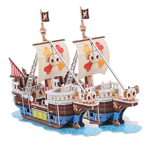 Abaodam 2 Sets Piraten Puzzle 3D Puzzles Für Kit Erwachsenen Puzzles 3D Puzzles Für Erwachsene Coole Puzzles Für Erwachsene Puzzle Modell 3D Segelboot Puzzle Basteln Für von Abaodam