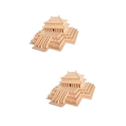 Abaodam 2 Stück 3D Puzzles Holzpuzzles Für Kinder Lernpuzzles Holzpuzzles Spielzeug von Abaodam