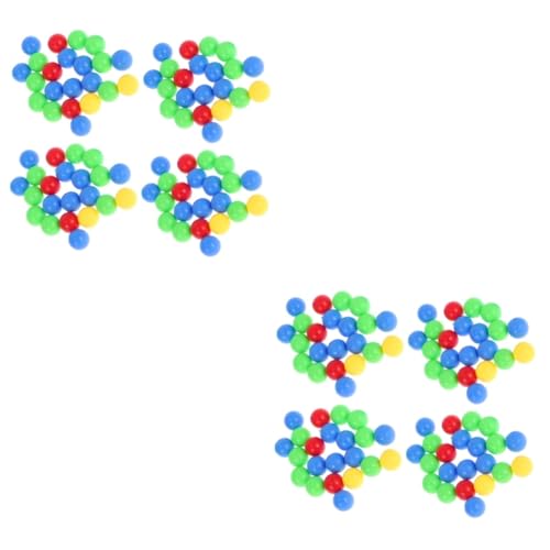 Abaodam 2 Stück 4 Murmeln Brettspiel-Perlen Brettspielbälle Kugel lose Perlen Spiel Ersatzbälle interaktives Spielzeug packetbandrollen Board gamees Kugelperlen Imitationsperlen Plastik von Abaodam