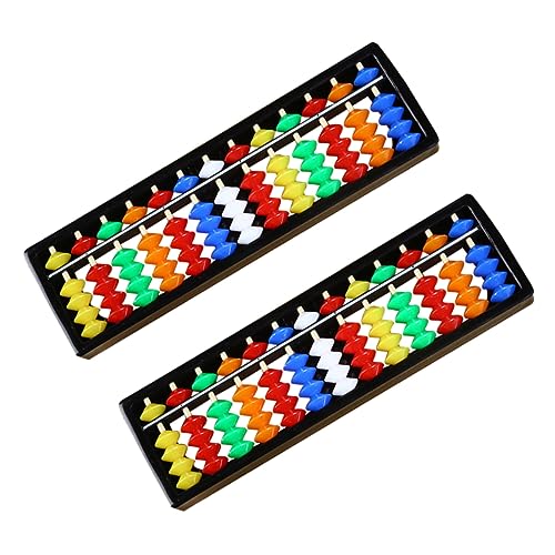 Abaodam 2er Set Bunte Abacus Spielzeuge Für 13 Stufiger Rechenrahmen Für Mathe Lernspiele Ideales Lernspielzeug Zur des Rechnens Bei Kindern von Abaodam