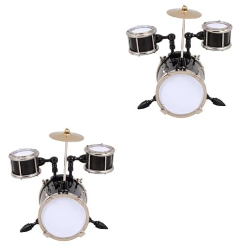 Abaodam 2 Stück Drum Modell Hochrealistisches Musikinstrument für Puppenhaus Dekoration für Geburtstage und Feste Simulierter Trommel Abaodam 2 Stück Drum Modell Hochrealistisches Musikinstrument für Puppenhaus Dekoration für Geburtstage und Feste Simulierter Trommel von Abaodam