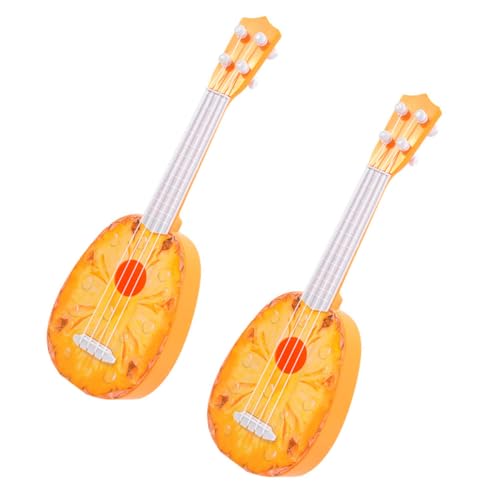 Abaodam 2 Stück Fruchtgitarreninstrumente Kinderspielzeug Mini Gitarrenspielzeug Für Babys Mini Spielzeuggitarren Für Musikspielzeug Frühlernspielzeug Ukulelenspielzeug Simulierte von Abaodam