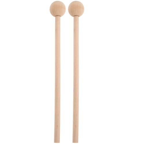 Abaodam Rhythmus-Sticks-Set Aus Holz 2er-Pack Mini-Drumsticks Sanfte Xylophon-schlägel Sicher für Jungen und Mädchen Musikalische Früherziehung Holzmaterial 12 18 Zoll Kreativität von Abaodam