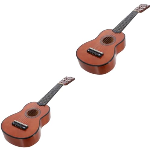 Abaodam 2 Stück Kindergitarre Spielzeug Akustikgitarre Minispielzeug Für Kinder Kindergitarre Kinderspielzeug Kinderspielzeug Gitarre Für Anfänger Professionelle Übungsgitarre Kleinkind von Abaodam