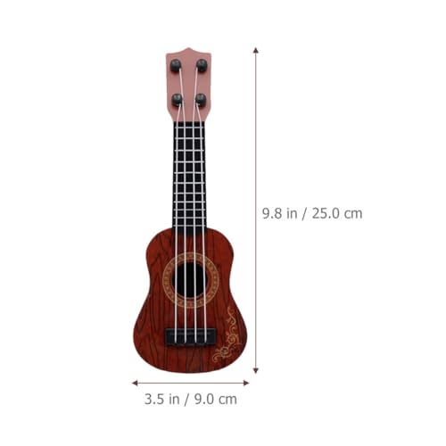Abaodam 2 Stück Kinderspielzeug Ukulele Gelb Braun Stabiles Kunststoffmodell Musikalisches Lernspielzeug für Frühe Bildung Kreative Geschenkidee für Jungen und Mädchen Abaodam 2 Stück Kinderspielzeug Ukulele Gelb Braun Stabiles Kunststoffmodell Musikalisches Lernspielzeug für Frühe Bildung Kreative Geschenkidee für Jungen und Mädchen von Abaodam
