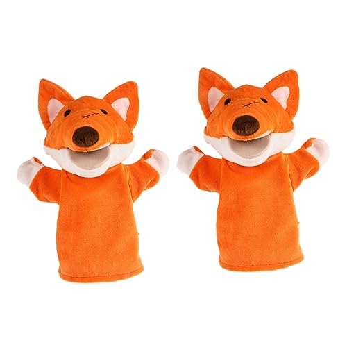 Abaodam 2 Stück Krähen Handpuppe Die Marionetten Cartoon Handpuppen Tierpuppen Kleine Handpuppe Tierpuppe Handpuppen Für Erwachsene Handpuppen Für Orangefarbenen Plüsch von Abaodam