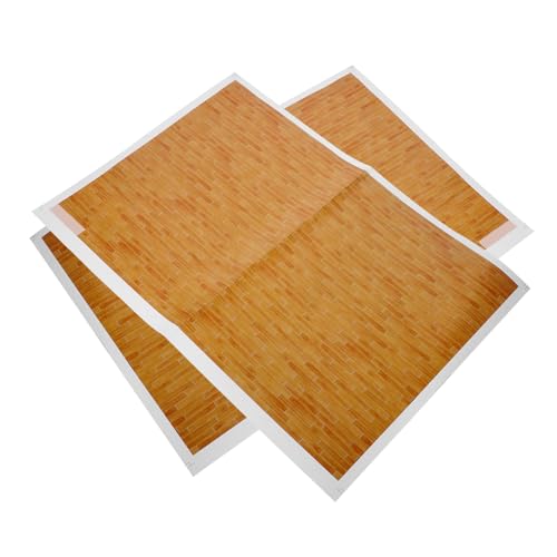 Abaodam 2 Stück Mini Haus Bodenaufkleber Teilig Holzmaserung Selbstklebend Realistisches Miniatur Bodenpapier für Puppenhaus DIY Dekoration Langlebig und Detailgetreu Abaodam 2 Stück Mini Haus Bodenaufkleber Teilig Holzmaserung Selbstklebend Realistisches Miniatur Bodenpapier für Puppenhaus DIY Dekoration Langlebig und Detailgetreu von Abaodam