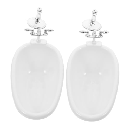 Abaodam 2 Stück Miniatur Badezimmer Badewanne Teilig Weiß Puppenhaus Zubehör für Mädchen Realistische Puppenmöbel Badewannen Modell mit Duschbrause Simulation Abaodam 2 Stück Miniatur Badezimmer Badewanne Teilig Weiß Puppenhaus Zubehör für Mädchen Realistische Puppenmöbel Badewannen Modell mit Duschbrause Simulation von Abaodam