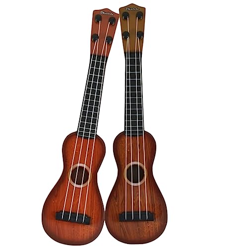 Abaodam 2 Stück Simulation Ukulele Trompeteninstrumente Xylophon Kleinkindtrommel Bauspielzeug Ukulele Übung Akustikspielzeug Gitarre Kleinkind Ukulele Gitarre Kinderspielzeug Kunststoff von Abaodam