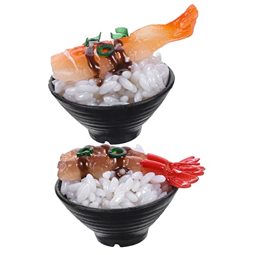 Abaodam 2 Stück Simuliertes Sushi Reis Faux Fleisch Modell Realistisches Lebensechtes Sushi Fake Food Modell Lebensmittel Für Die Spielküche Realistisches Lebensmittelmodell Display von Abaodam