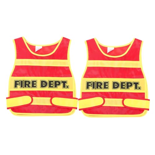 Abaodam 2 Stück Teiliges Feuerwehrkostüm Feuerwehrweste aus Weichem Stoff Komfortabel und Sicher Geeignet für Rollenspiele Geburtstage und Karneval für Jungen und Mädchen Abaodam 2 Stück Teiliges Feuerwehrkostüm Feuerwehrweste aus Weichem Stoff Komfortabel und Sicher Geeignet für Rollenspiele Geburtstage und Karneval für Jungen und Mädchen von Abaodam