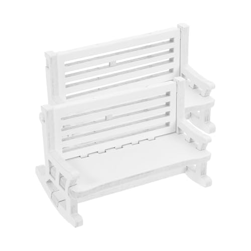 Abaodam 2 Stück Vintage Miniatur Holz Schaukelstuhl Retro Dekorative Puppenhaus Möbel Ornament für Tischplatte und Heimdekoration mit Charme und Künstlerischem Flair Abaodam 2 Stück Vintage Miniatur Holz Schaukelstuhl Retro Dekorative Puppenhaus Möbel Ornament für Tischplatte und Heimdekoration mit Charme und Künstlerischem Flair von Abaodam