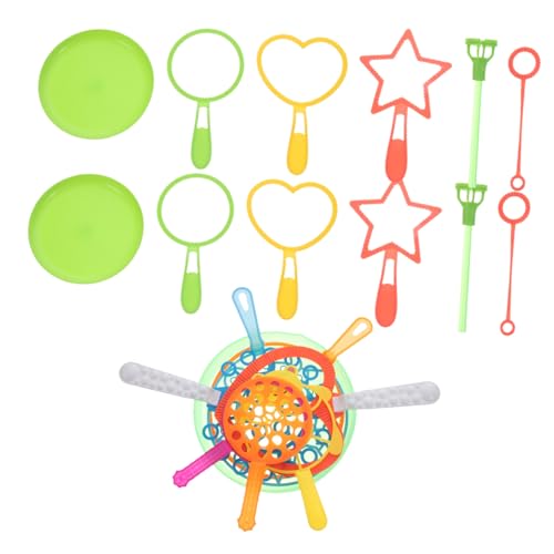 Abaodam 20 STK Werkzeuge zum Blasen von Blasen Seifenblasenstab mit Tablett Blasenherstellungswerkzeug Spielzeug für Kinder kinderspielzeug Kid Toys Blasenwerkzeuge Blase Blasen Colorful von Abaodam