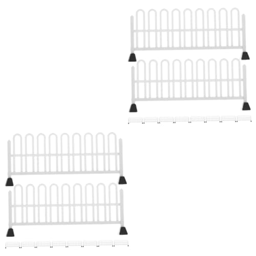 Abaodam 20 STK Spielzeug Für Straßensperren Mini-verkehrsstraßensperren Miniatur Barrikade Miniatur-verkehrszaun Verkehrsstraßensperren-zaunmodelle Minizaun Mini-verkehrszeichen Weiß Harz von Abaodam