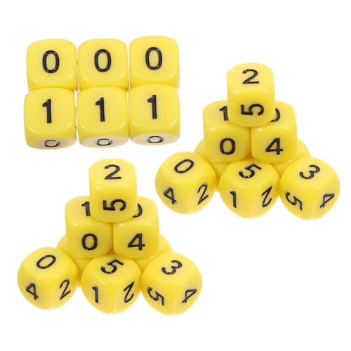 Abaodam 20 Stück 6 Lehrwürfel 6 Seitig Würfelspiele Tensies Würfelspiel Zahlenlernspielzeug Mathe Zahlenwürfel Ungewöhnliche Würfel Mini DND Würfel Glückswürfel Mini Würfel von Abaodam