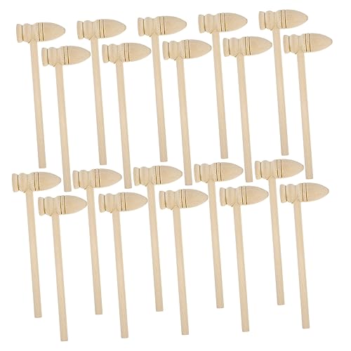 Abaodam 20 Stück Kuchenhammer Werkbank Xylophon Zappelkran Rollenspiel Mini Werkzeuge Hammer Outdoor Werkzeuge Zum Rollenspiel Kleine Hämmer Für Bretter Nieten Holz von Abaodam