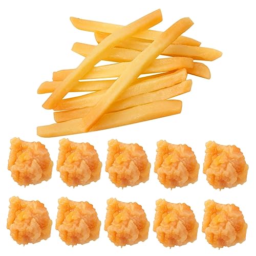 Abaodam 20 Stück Künstliche Snack Modelle Realistische Frittierte Snacks für Küchen Dekoration und Party Props Lebensnahe Hähnchen und Pommes Frites Abaodam 20 Stück Künstliche Snack Modelle Realistische Frittierte Snacks für Küchen Dekoration und Party Props Lebensnahe Hähnchen und Pommes Frites von Abaodam