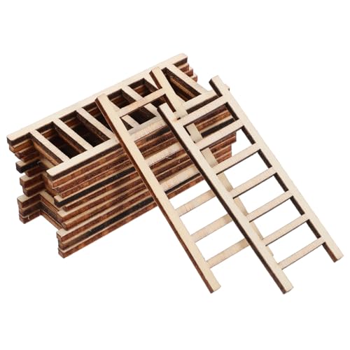 Abaodam 20 Stück Teiliges Mini Holzleiter Realistische Miniatur Holztreppe DIY Zubehör für Puppenhaus Garten und Feengarten Dekoration Natürliche Holzoptik für Kreative Mikro Landschaften Abaodam 20 Stück Teiliges Mini Holzleiter Realistische Miniatur Holztreppe DIY Zubehör für Puppenhaus Garten und Feengarten Dekoration Natürliche Holzoptik für Kreative Mikro Landschaften von Abaodam
