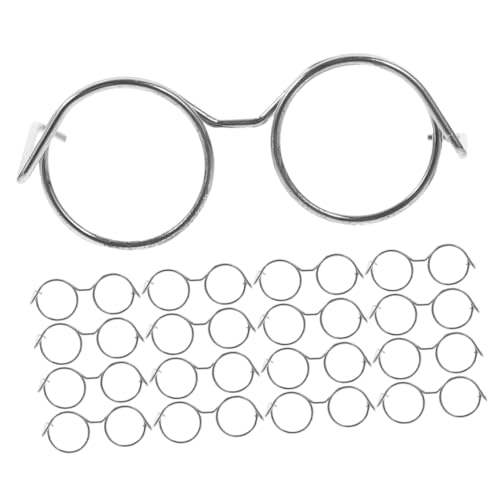 Abaodam 20 Stück Teiliges Mini Puppenbrillen aus Metall ohne Gläser Filigraner Drahtrahmen Modische Puppenbekleidungszubehör für DIY Bastelprojekte und Puppenhaus Deko Abaodam 20 Stück Teiliges Mini Puppenbrillen aus Metall ohne Gläser Filigraner Drahtrahmen Modische Puppenbekleidungszubehör für DIY Bastelprojekte und Puppenhaus Deko von Abaodam