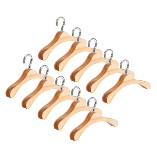 Abaodam 20 Stück Teiliges Miniatur Holz kleiderbügel für Puppenkleidung Robustes Holzmaterial Glatte Kanten für Puppenzimmer und Aufbewahrungsspielzeug Abaodam 20 Stück Teiliges Miniatur Holz kleiderbügel für Puppenkleidung Robustes Holzmaterial Glatte Kanten für Puppenzimmer und Aufbewahrungsspielzeug von Abaodam