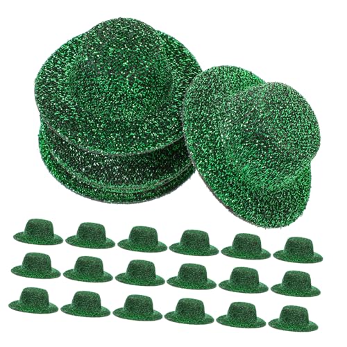 Abaodam 20 Stück Teiliges Miniatur Jazz Hüte in Dunkelgrün Leichte Langlebige Puppenhut Accessoires für DIY Bastelprojekte Weiches Material Vielseitig Dekorativ für Puppenhaus und Abaodam 20 Stück Teiliges Miniatur Jazz Hüte in Dunkelgrün Leichte Langlebige Puppenhut Accessoires für DIY Bastelprojekte Weiches Material Vielseitig Dekorativ für Puppenhaus und von Abaodam