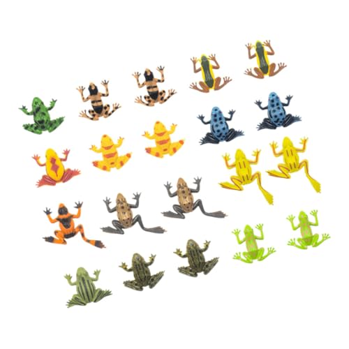 Abaodam 20 Stück Teiliges Miniatur Kunststofffiguren Realistisch Kleine Tiermodelle Lernspielzeug für Drinnen und Draußen Deko Frosch Figuren für Sammler Abaodam 20 Stück Teiliges Miniatur Kunststofffiguren Realistisch Kleine Tiermodelle Lernspielzeug für Drinnen und Draußen Deko Frosch Figuren für Sammler von Abaodam