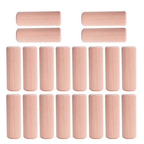 Abaodam 20-Teiliges Holzklötzchen-Set Holzbausteine Stapelbare Holzmusterblöcke 3D-Formen Geometrische Körper Für Die Schule Zu Hause von Abaodam