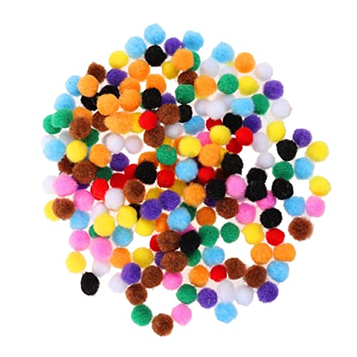 Abaodam 200 Stück 10 Bunte Pom-Kugel Plüschkugel Flauschige Bommelbällchen Spielzeug Für Kinder Mini-Fuzzy-Pompons Material Plüsch Mini-Spielzeug Lernspielzeug Stoffhunde Für Kinder von Abaodam