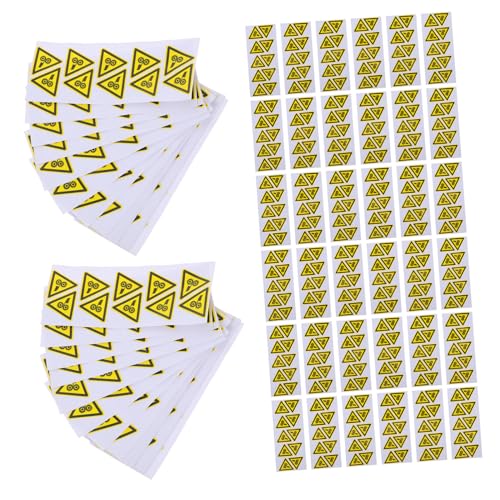Abaodam 200stücke Selbstklebende Sicherheitswarnbänder Warnschilder Für Maschinen Warnaufkleber Für Gefahrenbereiche Zur Unfallverhütung Wetterfeste Aufkleber Für Innen Und Abaodam 200stücke Selbstklebende Sicherheitswarnbänder Warnschilder Für Maschinen Warnaufkleber Für Gefahrenbereiche Zur Unfallverhütung Wetterfeste Aufkleber Für Innen Und von Abaodam