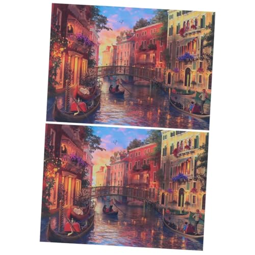 Abaodam 2000 Teile Puzzles Für Erwachsene Kinder Puzzles Für Erwachsene Stress Stress Puzzlespiel Tier Kind Venedig Papier von Abaodam