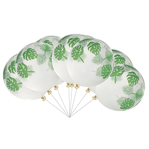 Abaodam 20St Blattballon leichte Luftballons Fruchtballons Babyballons Ballons Masse green balloons Sommerliche Partydekoration Ballon-Ornamente Dekorationen für Partyballons Emulsion von Abaodam