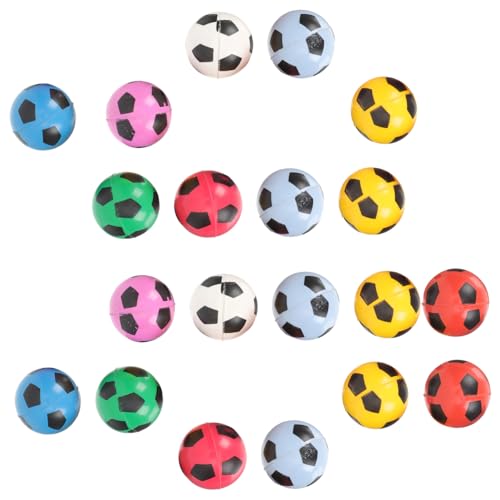 Abaodam 20St Flummi Mini-Fußball Fußball aus Schaumstoff kleine Hüpfbälle große Fußbälle stringy balls gummiball Hüpfbälle Partygeschenke für Kinder Hüpfbälle für Kinder Synthesekautschuk von Abaodam