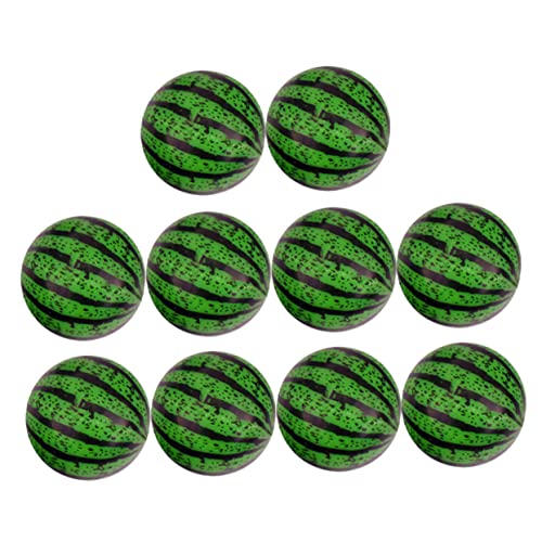 Abaodam 20st Hüpfender Ball Springender Ball Flummi Wassermelonen-hüpfbälle Hüpfball Wassermelone Plastik Green von Abaodam