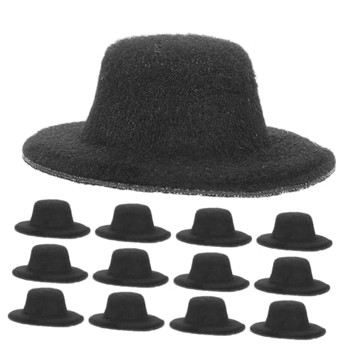 Abaodam 24 Stück Mini Filzhüte Miniatur Mini Zylinder Hüte für Puppen Bastelprojekte DIY Weihnachtsdeko Retro Schwarz Abaodam 24 Stück Mini Filzhüte Miniatur Mini Zylinder Hüte für Puppen Bastelprojekte DIY Weihnachtsdeko Retro Schwarz von Abaodam