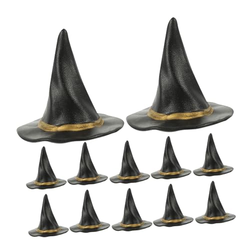 Abaodam 24 Stück Teiliges Mini Hexenhüte Schwarz Leichte Halloween-deko für Flaschen Puppenhäuser DIY Bastelzubehör und Partydekoration Vielseitig für Mikrolandschaften und Kostümzubehör Abaodam 24 Stück Teiliges Mini Hexenhüte Schwarz Leichte Halloween-deko für Flaschen Puppenhäuser DIY Bastelzubehör und Partydekoration Vielseitig für Mikrolandschaften und Kostümzubehör von Abaodam