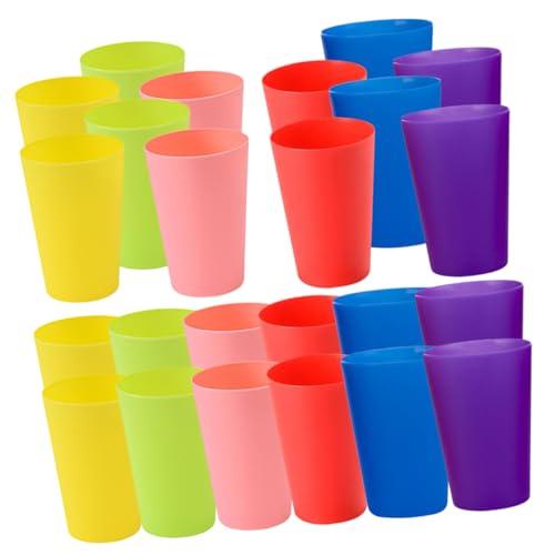 Abaodam 24St Tassen stapeln Stacking Cups plastikenten geburtstagsmitgebsl logikspiele Spielzeug zum Stapeln von Bechern Spiel zum Stapeln von Bechern Kinder stapeln Tassen Stapelspielzeug von Abaodam