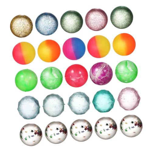 Abaodam 25st Kinderspielzeugball Bälle Mit Hoher Sprungkraft Mini Hüpfender Ball Karnevalspreise Spielzeugbälle Für Kinder Sensorische Bälle Großer Hüpfball Mini-hüpfbälle Spielzeuge Gummi von Abaodam