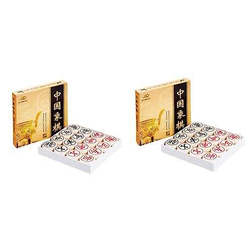 Abaodam 2St 3D lustiges Schach zabawki stymulujące rozwój Educational Toys Langlebiges Schachbrett Beige Schachbrett Schachspiel Lernspielzeug chinesisches Schach frühes Lernspiel Hölzern von Abaodam