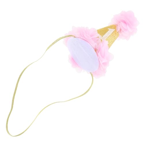 Abaodam 2St Stirnband Krone für Mädchen 1. Blumen-Tiara-Stirnband für Mädchen hair accessories for girls baby haarschmuck stutzenhalter tragegurt Geburtstagsmütze für Mädchen Blitz Hut von Abaodam