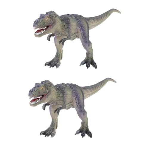 Abaodam 2St Dinosaurier-Modellspielzeug Statue Spielzeug für Kinderspielzeug Dino Figuren Dino bastelset Dinosaurier-Spielzeug kognitives Modell der Dinosaurier Plastik Green von Abaodam