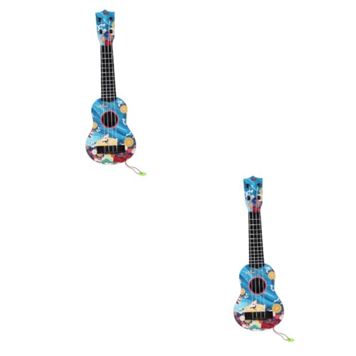 Abaodam 2St Gitarrenspielzeug für Kinder Gitarre für Kinder kindergitarre Spielzeug Gitarre für Anfänger Kinder Mini-Gitarre Ukulele für Kinder Anfänger Ukulele zubehör Kinder Gitarre Abs von Abaodam