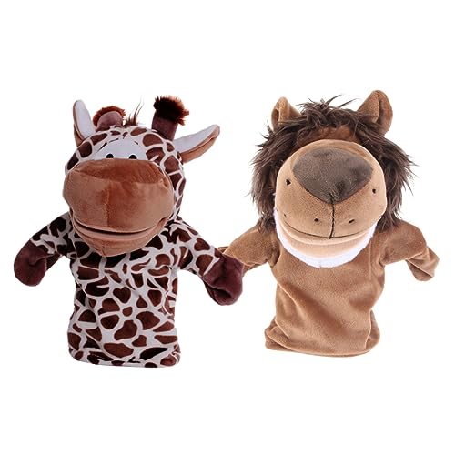 Abaodam 2St Handpuppe Kindergeburtstag handspielpuppen Funny Toys Kindergeburtstag gastgeschenke gastgeschenk Kindergeburtstag Fun Toy kucheltier PP Baumwolle Coffee von Abaodam