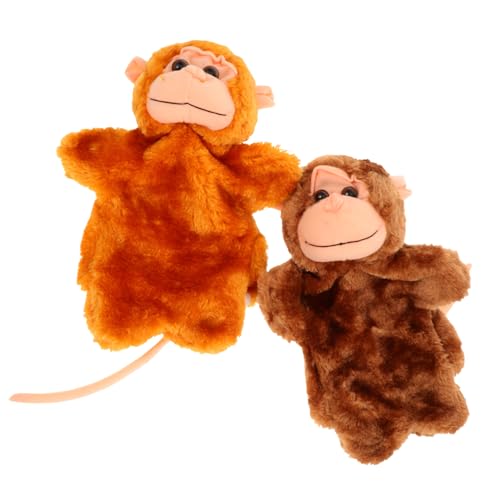 Abaodam 2St Handpuppe riesige aufblasbare Strandspielzeuge Affenpuppe Affenhand Monkey Toy Monkey Spielzeug realistisches Handspielzeug Handpuppe zum Geschichtenerzählen PP Baumwolle von Abaodam