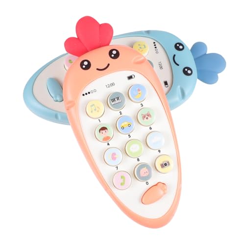 Abaodam 2St Musik-Telefon-Spielzeug Junge Spielzeug pädagogisches Telefonspielzeug Spielzeug interaktives Spielzeug Babyphone Musik Telefon Telefonspielzeug für Kinder Abs von Abaodam