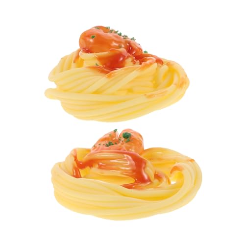 Abaodam 2St Pasta-Modell Nudeln Modell -Modell gefälschte Lebensmitteldekore Essensmodelle vorgeben -Food-Modelle -Requisite simulierte Plastik von Abaodam