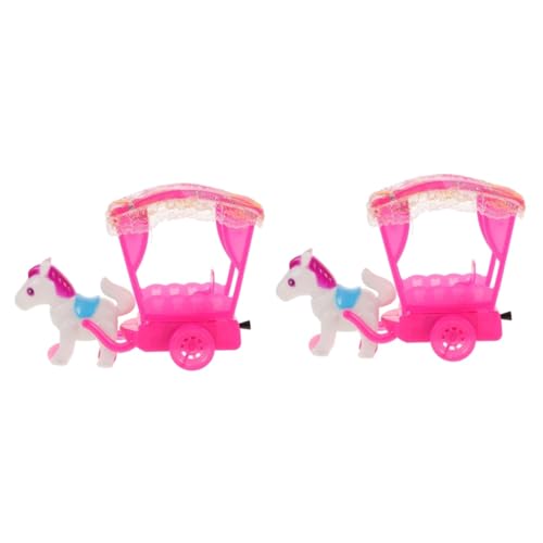 2St Ponyspielzeug Spielzeug für Kinder Geburtstagsgeschenk für Kinder Spielzeug Modellauto Spielzeug Kinderwagen Cartoon-Push-Auto-Spielzeug Spielzeug für Mädchen Abaodam von Abaodam